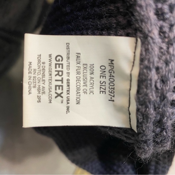 Gertex Twin Pom Pom Faux Fur Beanie Hat Lot 2 Toddler Little Kids Tan & Gray - Picture 9 of 11